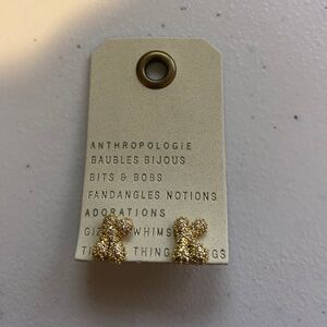Pave Bubble Letter Monogram Earrings